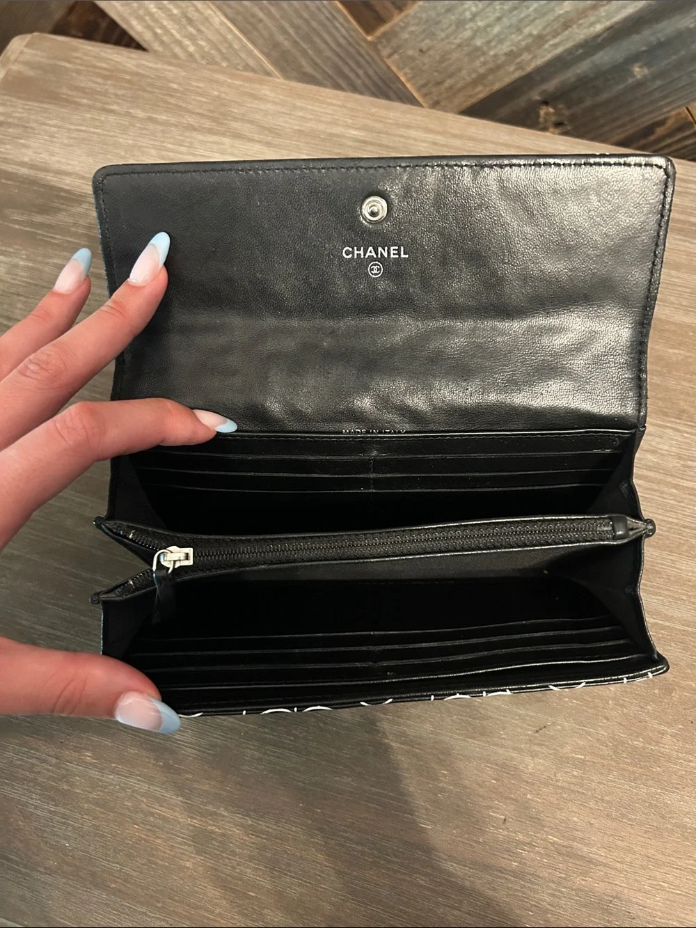 Chanel Camellia Print Wallet